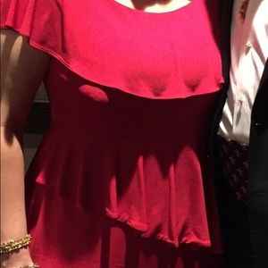 Teri John red cocktail dress